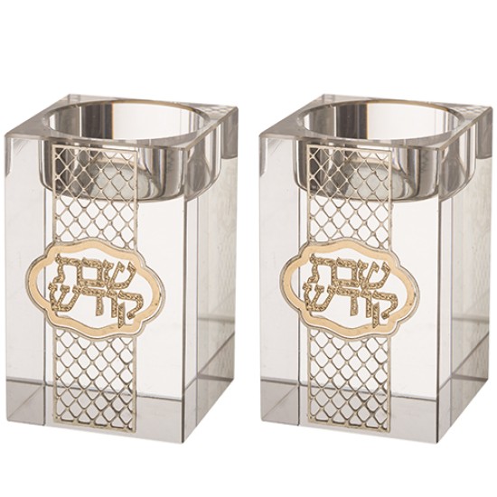 Gyertyatartók sábeszre, téglatest 